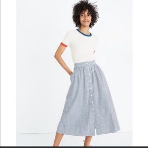 Madewell Palissade Midi Skirt